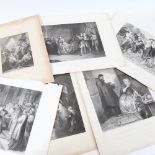 Folder of 19th century prints