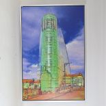 Roger Dawson, print on canvas, Urbis, aluminium frame, overall 93cm x 63cm
