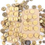Various Naval and military gilt buttons