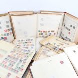 Various world postage stamps and stamp albums (8 albums)