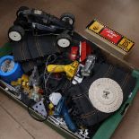 Various Vintage toys, including Rigi 900 cable car, Scalextric RC cars etc (boxful)