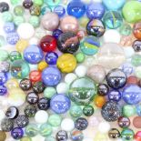A quantity of various marbles (boxful)