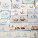 A quantity of Rye and other ceramic ship design tiles (29)