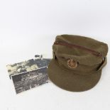 A Second World War Period Women's Auxiliary Territorial Service (ATS) Service Dress (SD) cap with