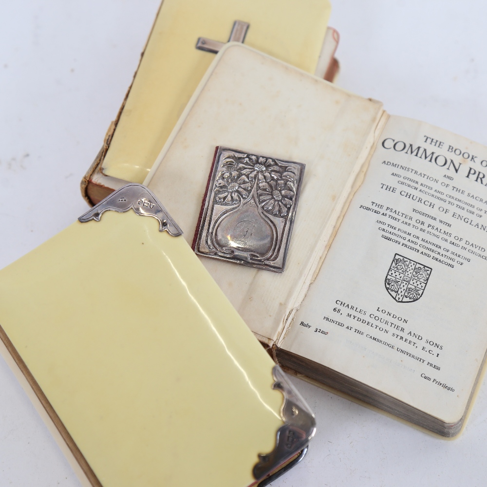 3 silver-mounted ivorine Bibles (3) - Image 2 of 2