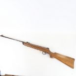 A BSA Meteor .22 calibre air rifle, break-barrel action, overall length 105cm