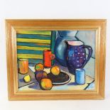Ian Simpson (1933 - 2011), oil on board, still life, signed and dated, 13.5" x 17.5", framed Good