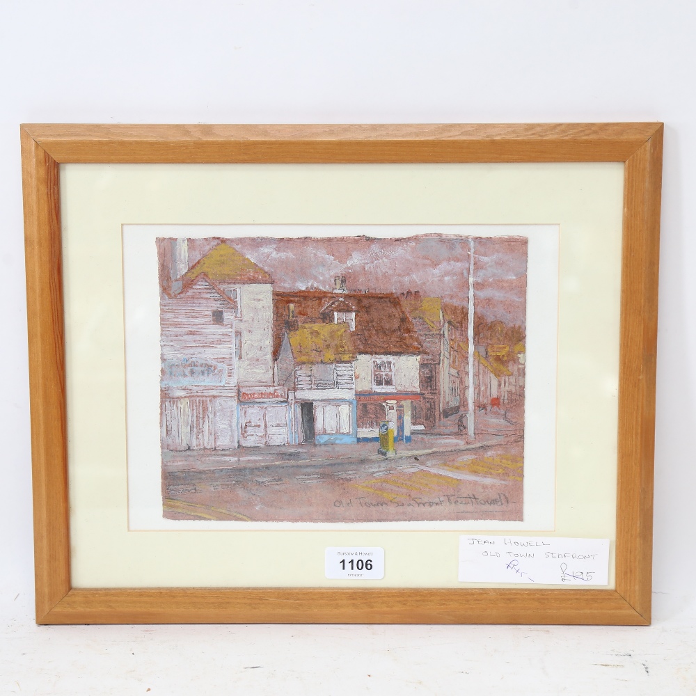 Jean Howell, oil on card, Hastings Old Town, image 18cm x 23cm