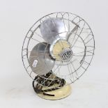 A Vintage retro Veritys Limit electric table fan, serial no. C1I169, height 33cm