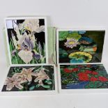 5 ceramic plaque pictures, all boxed