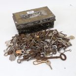 A group of Vintage and Antique keys (boxful)