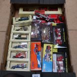 A group of Vintage toy vehicles and cars, including diecast Lledo, Corgi Classics etc (boxful)