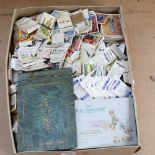 A large quantity of various loose cigarette cards, including Player's (boxful)