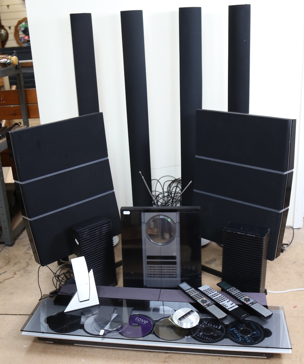 BANG & OLUFSEN (B&O) - an extensive home entertainment Hi-Fi system, comprising BeoSound 9000,