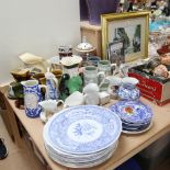 A large quantity of various ceramics, including William Brownfield of Cobridge Pottery Works