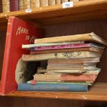 Various Vintage books, including Old Nursery Rhymes, Hark to Hounds etc