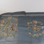 5 hand embroidered fabric seat panels, by Arthur H Lee & Sons Ltd, 68cm x 54cm