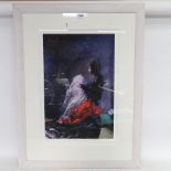 Rolf Harris, colour print, Alma, signed and numbered in pencil, framed, overall frame dimensions