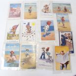 Various loose Vintage postcards