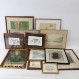 A group of prints and engravings