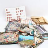 A large quantity of various stamps and stamp albums (boxful)