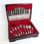 A canteen of silver plated cutlery for 6 people