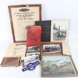 RAILWAY INTEREST - various steam locomotive photographs, original 1954 British Railways Withdrawal