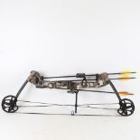 A Barnett Archery Vortex Compound bow and triple arrow set