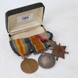 A First World War medal trio, to 52431 Driver J C Busby, Royal Artillery, and Royal Fleet Auxiliary