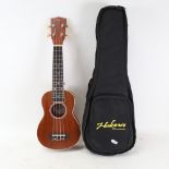 A brand new Halona ukulele, in original soft shell case