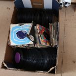 A large quantity of various Vintage vinyl 45s and singles (boxful)