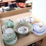 Various China tea sets, including Grafton, Minton Haddon Hall, Royal Kent etc