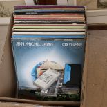 Various vinyl LPs and records, including Jean Michel Jarre, Hot Chocolate etc (boxful)
