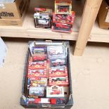 A large quantity of toy fire engines and vehicles, including Texaco Old Timer Collection, Corgi Fire