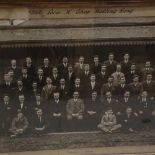 RAILWAY INTEREST - photograph of the GWR Loco K Shop Welding Gang, October 1924, framed, overall