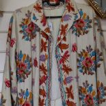 A Vintage hand embroidered full length jacket, length 142cm