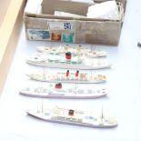 A group of 1:1250 scale diecast model ships, including Southampton Castle, all boxed (5)