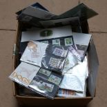 A large quantity of various British postage stamps, including Royal Mail Mint (boxful)