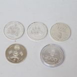 5 silver proof coins