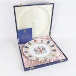 A cased London plate by Thomas Goode for Spode, with armorials of livery companies of the City of