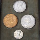 A group of British Royal commemorative medallions, comprising Edward VII 1902 Coronation,