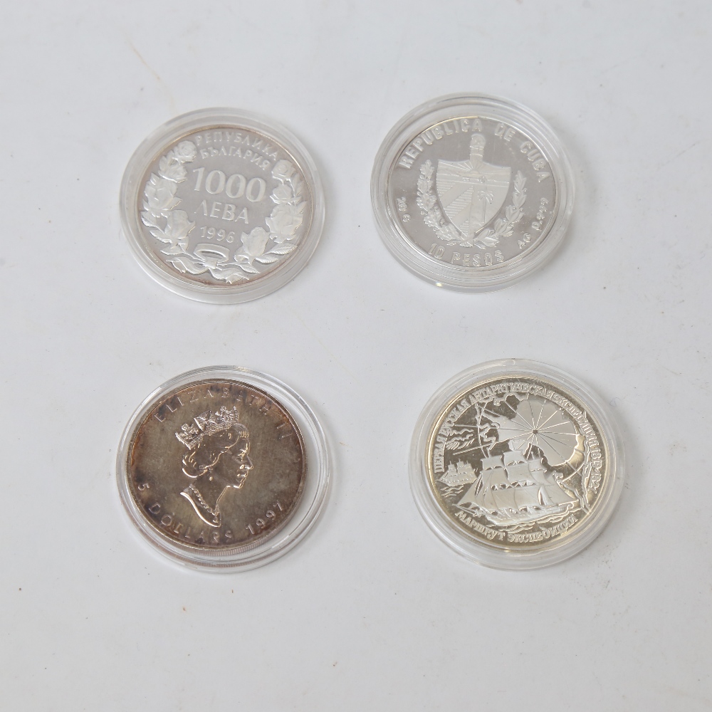 4 silver proof coins