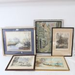 A group of various paintings and prints