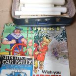 Various Vintage local Sussex advertising posters, including Royal National Lifeboat Institution,