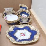 A Crown Staffordshire tea and cake service for 6 people
