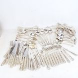 A group of silver plated King's pattern cutlery, by William Hutton & Sons Ltd