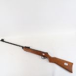 A BSA Meteor .22 calibre air rifle, break-barrel action, serial no. TH3970, overall length 105cm