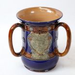 An Art Nouveau Royal Doulton Lambeth stoneware presentation tyg, The Council of the Borough of