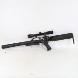 A Gunpower Hellcat PCP air rifle, with Parker Hale Premier Silver PHS 3-9x40 telescopic scope,