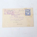 POSTAGE STAMPS - Toga 2 1/2 d peni-e-ua mo koga, with tin can mail envelope